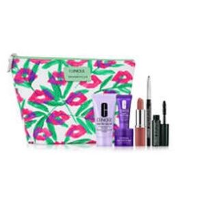Clinique Floral Makeup Bag 7 Piece Set